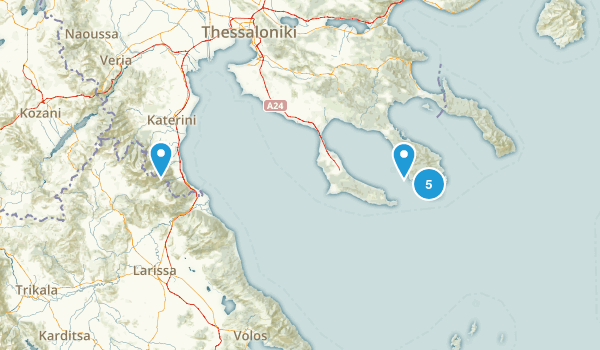 Central Macedonia, Greece Map