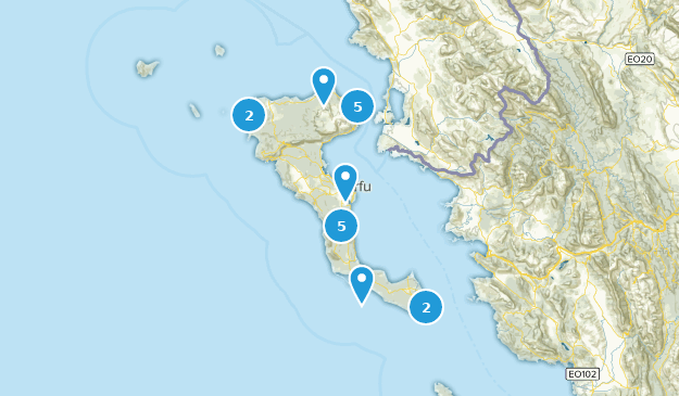 Corfu, Greece Map