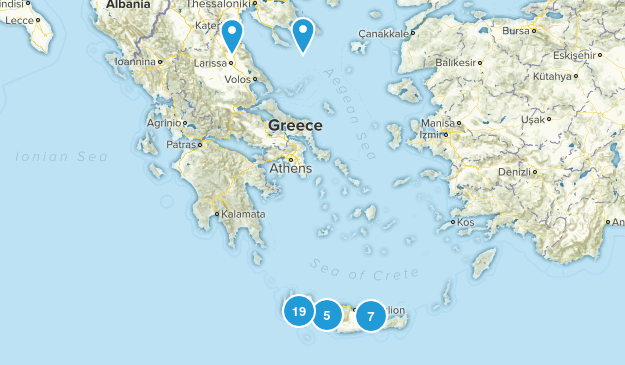 Crete, Greece Map