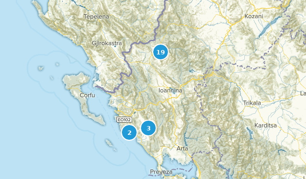 Epirus, Greece Map