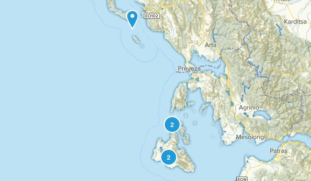 Ionian Islands, Greece Map