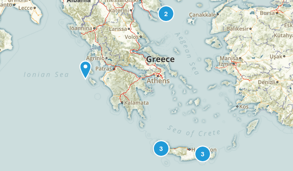Kefalonia, Greece Map