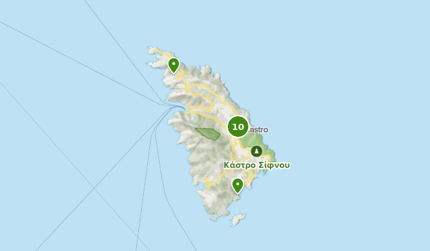 Sifnos, Greece Map