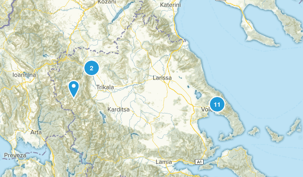 Thessaly, Greece Map