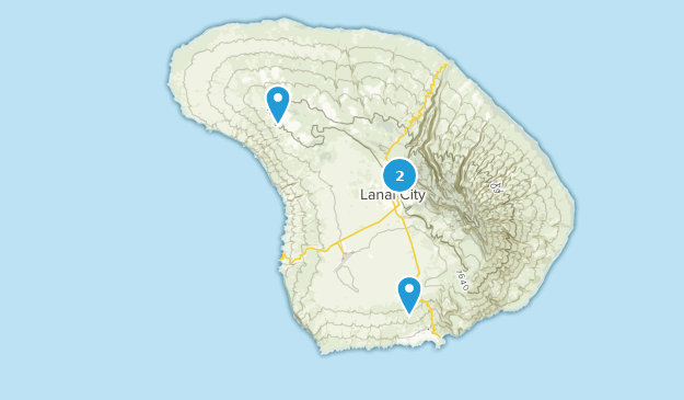 Lanai, Hawaii Map