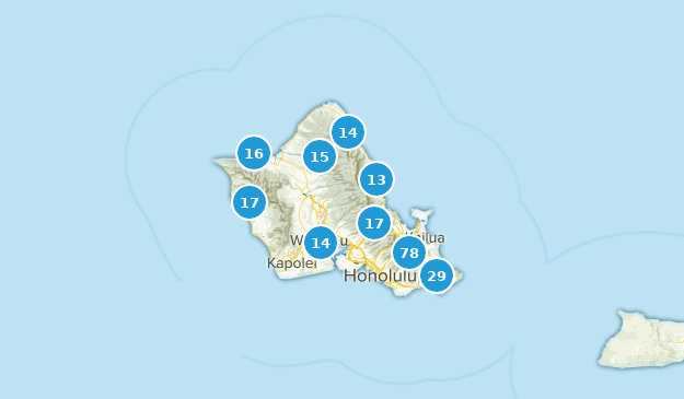 Oahu, Hawaii Map