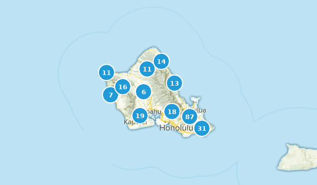 Oahu, Hawaii Map
