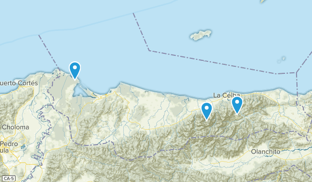 Atlántida, Honduras Map