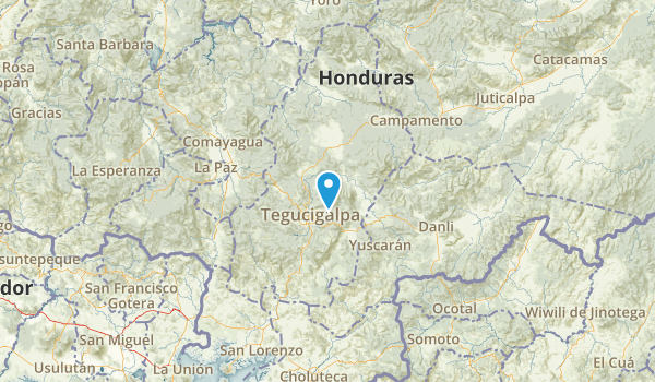 Francisco Morazán, Honduras Map