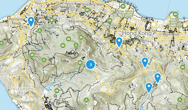 Central and Western, Hong Kong Map