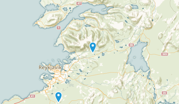 Höfuðborgarsvæði, Iceland Map