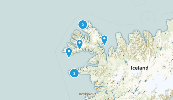 Vestfirðir, Iceland Map