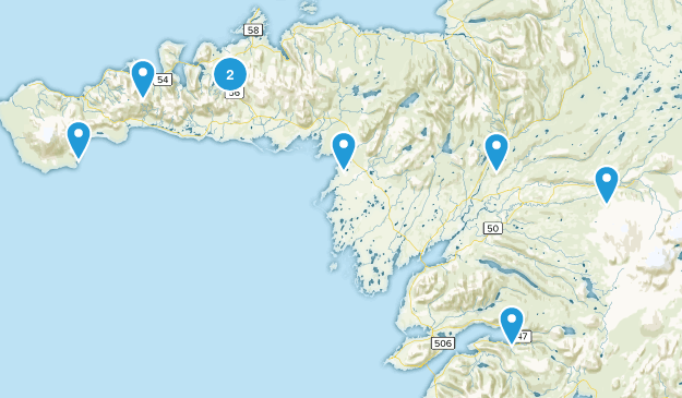 Vesturland, Iceland Map