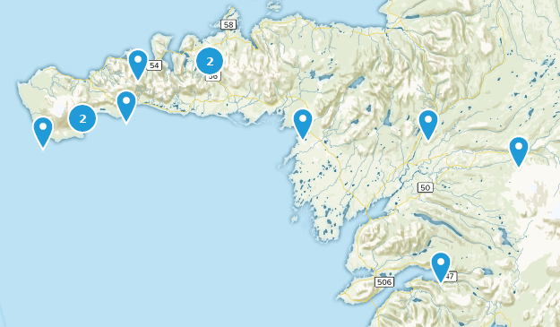 Western, Islande Map