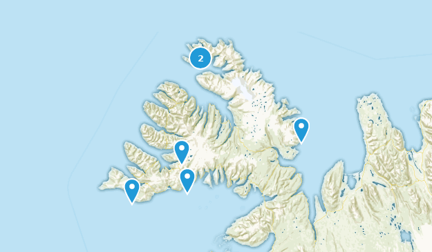 Westfjords, Iceland Map