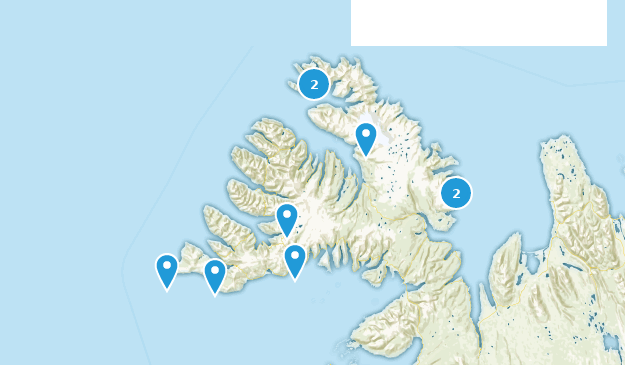 Vestfirðir, Islande Map