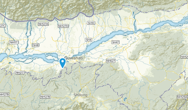 Assam, Inde Map