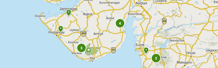 Jamnagar In India Map Best Cities In Gujarat, India | Alltrails