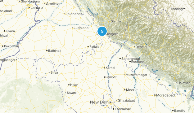 Haryana, Indien Map