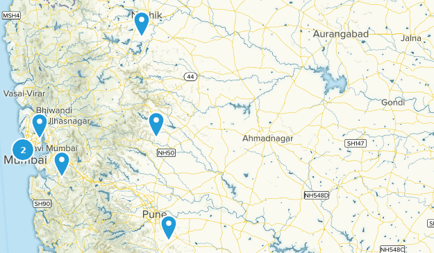 Maharashtra, Inde Map