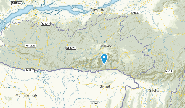 Meghalaya, Inde Map
