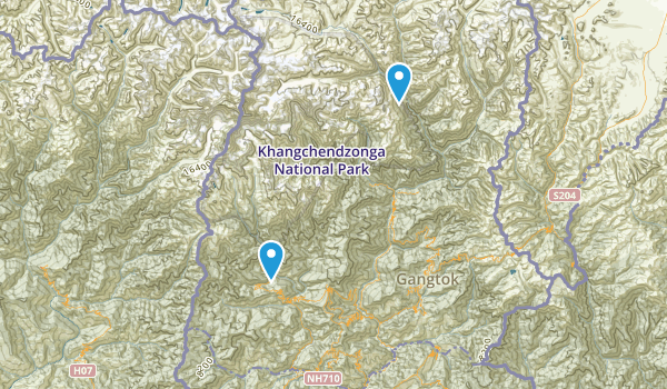 Sikkim, India Map