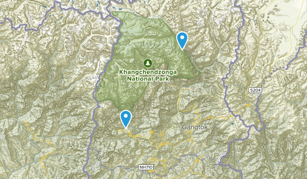 Sikkim, India Map