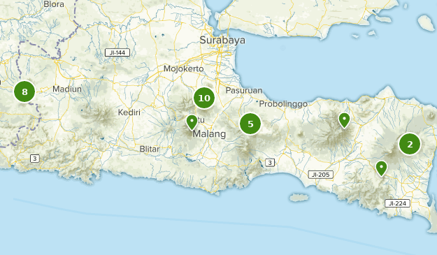 East Java, Indonesia Map