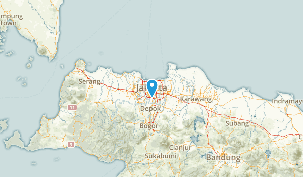 Jakarta Raya, Indonesia Map