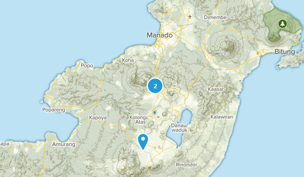 Sulawesi du Nord, Indonésie Map
