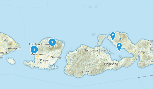 Sumbawa, Indonesien Map