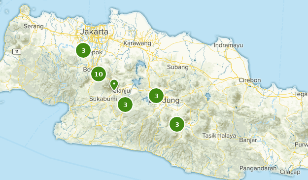 West Java, Indonesia Map