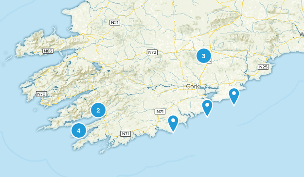 Cork County, Ireland Map