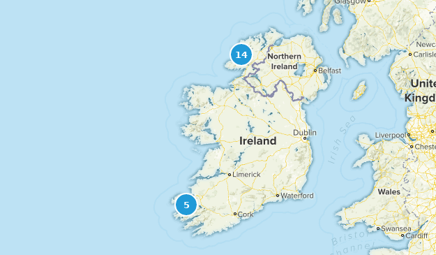 County Donegal, Irland Map