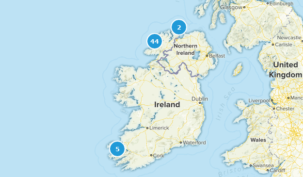 Comté de Donegal, Irlande Map