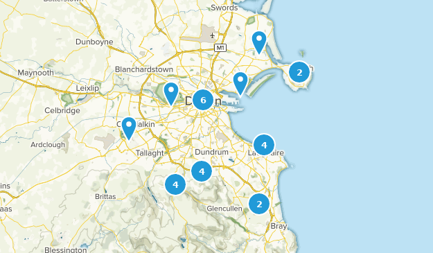 County Dublin, Irland Map