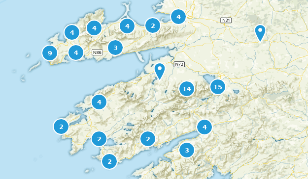 County Kerry, Ireland Map