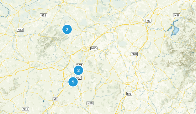 County Laois, Irland Map