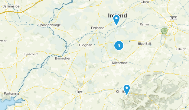 County Offaly, Irland Map