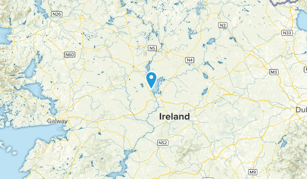 County Roscommon, Irland Map