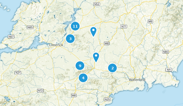 Condado de Tipperary, Irlanda Map