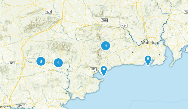 comté de Waterford, Irlande Map