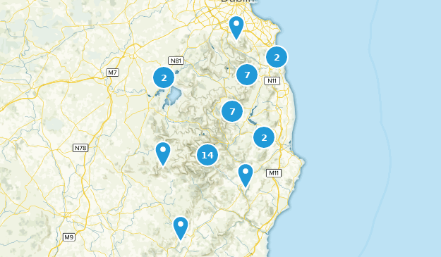 County Wicklow, Ireland Map