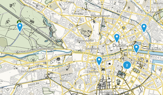 Dublin City, Ireland Map