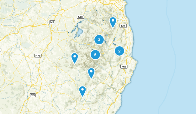 Wicklow County, Ireland Map