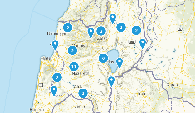 HaZafon, Israel Map