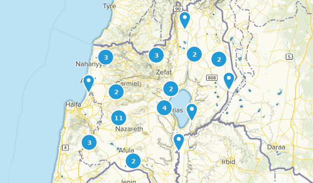 HaZafon, Israel Map