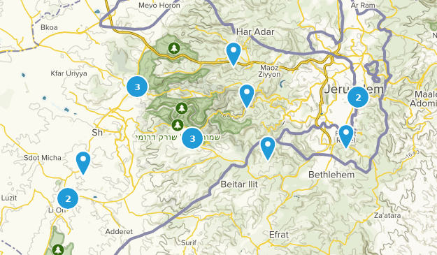 Jerusalem, Israel Map