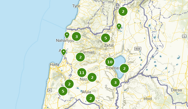 Northern District HaZafon, Israel Map