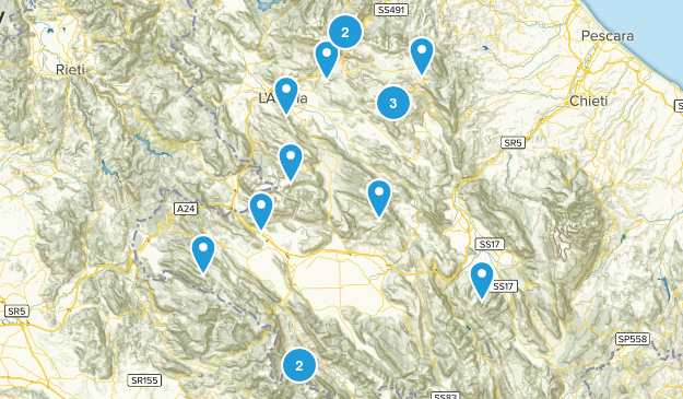 Abruzzo, Italy Map